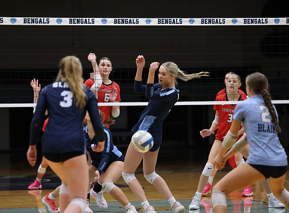 Centennial vs Blaine Girls Varsity Volleyball 153