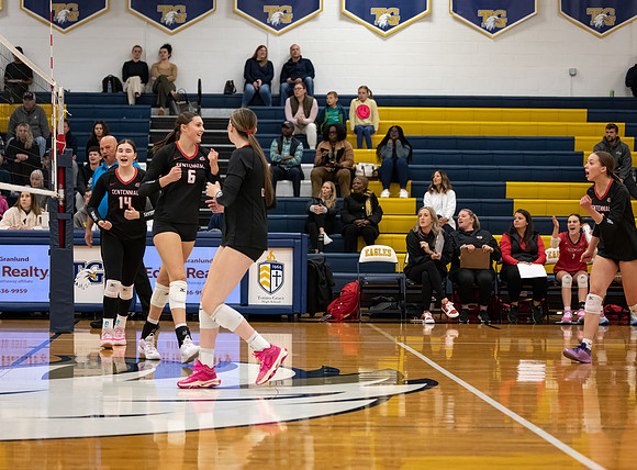 Centennial vs Totino-Grace Girls Varsity Volleyball 80