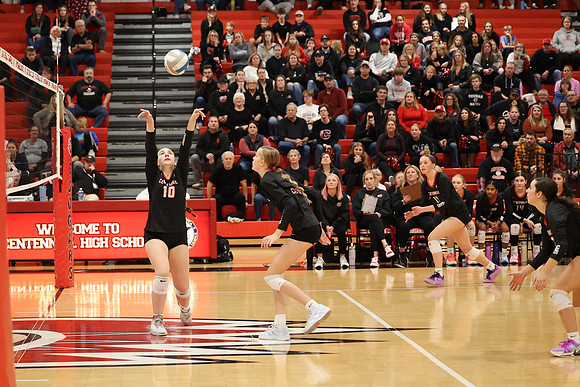Centennial vs Coon Rapids Girls Varsity Volleyball 122