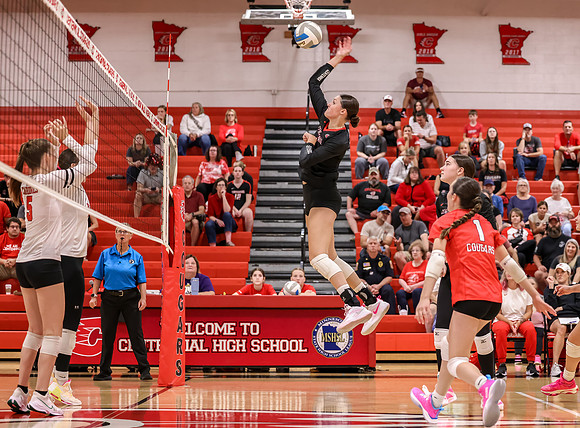Centennial vs Coon Rapids Girls Varsity Volleyball 49