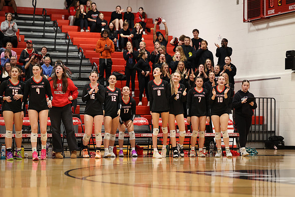 Centennial vs Coon Rapids Girls Varsity Volleyball 29