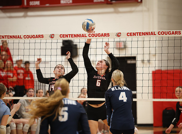 Centennial vs Blaine Girls Varsity Volleyball 112