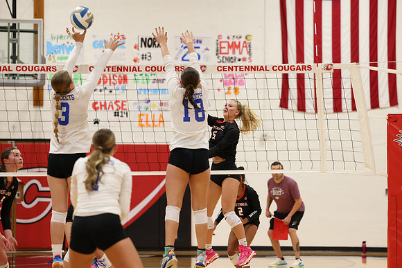Centennial vs Cambridge-Isanti Girls Varsity Volleyball 83