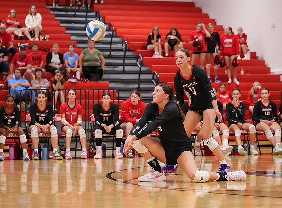 Centennial vs Osseo Girls Varsity Volleyball 137