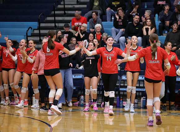 Centennial vs Blaine Girls Varsity Volleyball 246