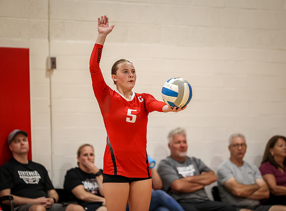 Centennial vs Mounds View Girls B Volleyball 33