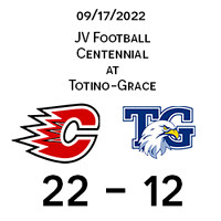 2022 09 17 Centennial JV vs Totino-Grace