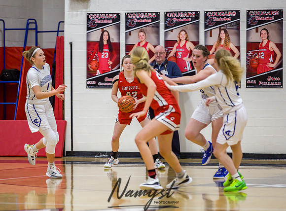 Centennial vs Cambridge-Isanti Girls Varsity Basketball 088