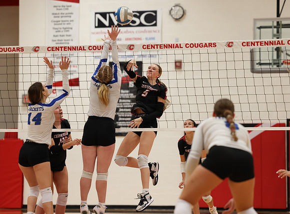 Centennial vs Cambridge-Isanti Girls JV Volleyball 80