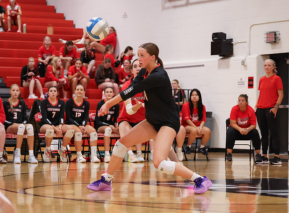 Centennial vs Osseo Girls Varsity Volleyball 61