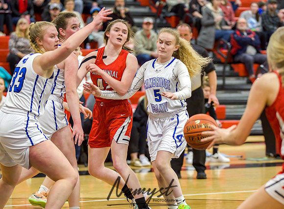 Centennial vs Cambridge-Isanti Girls Varsity Basketball 125