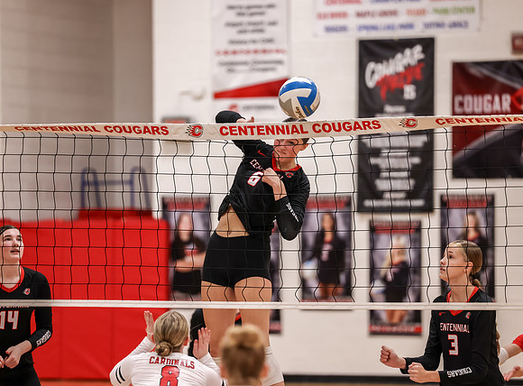 Centennial vs Coon Rapids Girls Varsity Volleyball 123
