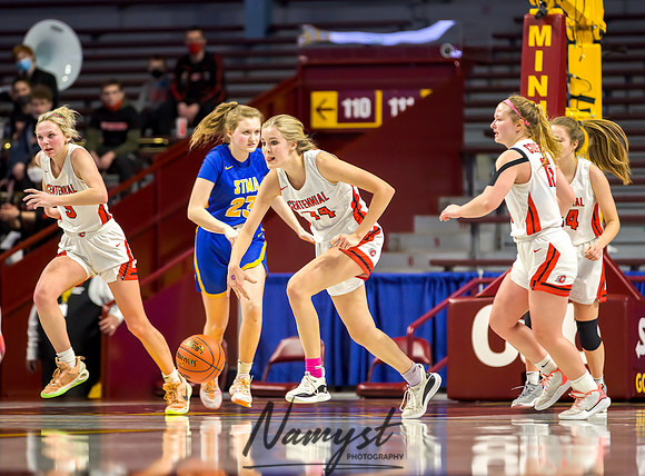 Centennial vs STMA Girls Basketball - State Tournament 090