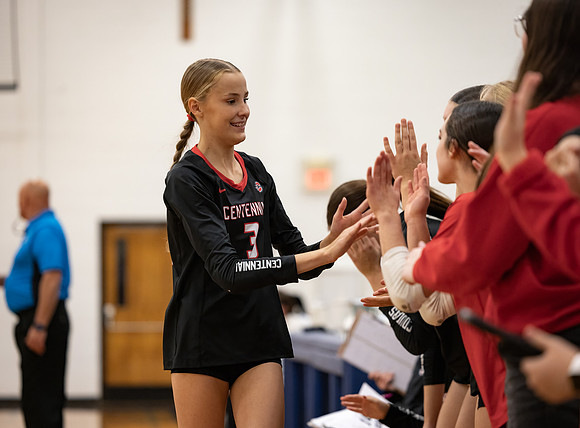 Centennial vs Totino-Grace Girls Varsity Volleyball 200