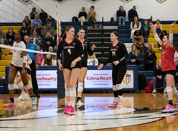 Centennial vs Totino-Grace Girls Varsity Volleyball 44