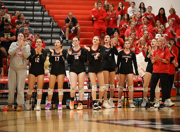 Centennial vs Blaine Girls Varsity Volleyball 84