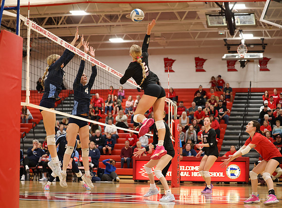Centennial vs Blaine Girls Varsity Volleyball 252
