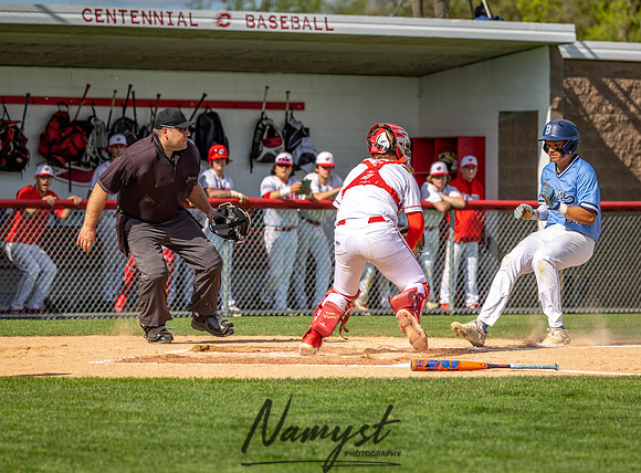 Centennial vs Blaine Varsity Baseball 056