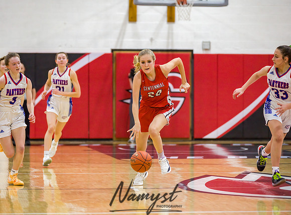 Centennial vs Spring Lake Park Girls Varsity Basketball 089