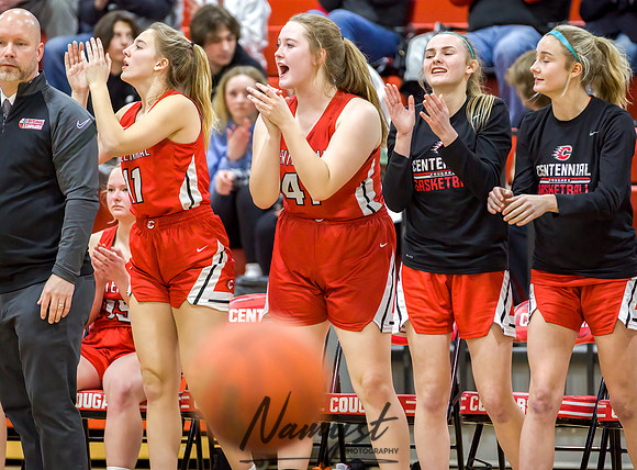 Centennial vs Anoka Girls Varsity Basketball 121