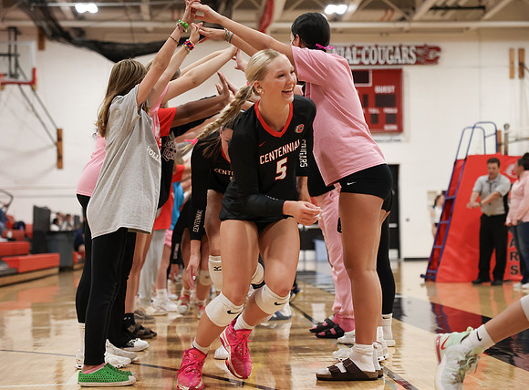 Centennial vs Champlin Park Girls Varsity Volleyball 6