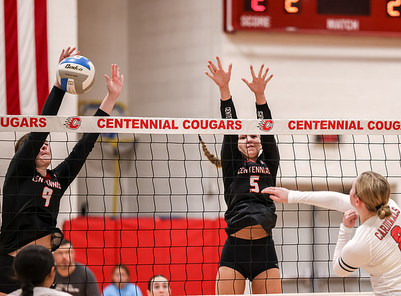 Centennial vs Coon Rapids Girls Varsity Volleyball 130