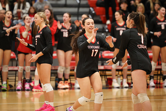 Centennial vs Coon Rapids Girls Varsity Volleyball 109
