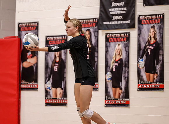 Centennial vs Coon Rapids Girls Varsity Volleyball 138