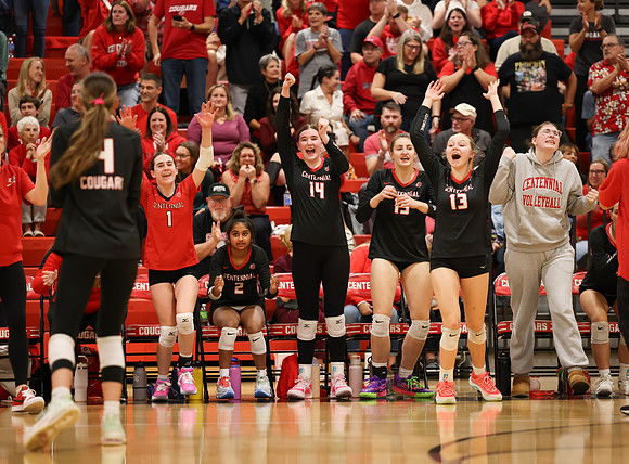 Centennial vs Blaine Girls Varsity Volleyball 309