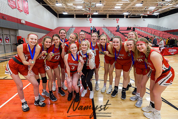 Centennial vs Andover Girls Varsity Basketball 239