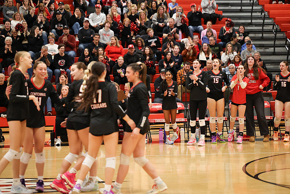 Centennial vs Coon Rapids Girls Varsity Volleyball 123