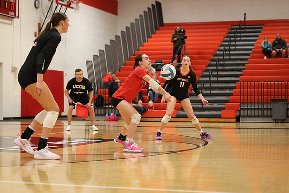 Centennial vs Coon Rapids Girls Varsity Volleyball 67