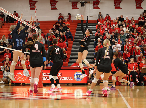 Centennial vs Blaine Girls Varsity Volleyball 81