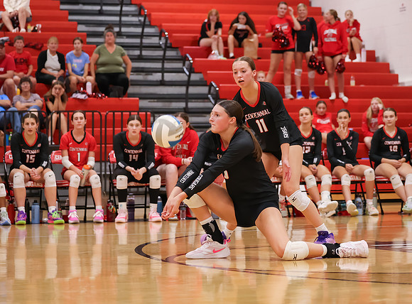 Centennial vs Osseo Girls Varsity Volleyball 136