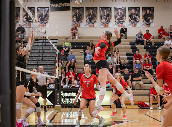 Centennial vs Andover Girls Varsity Volleyball 84