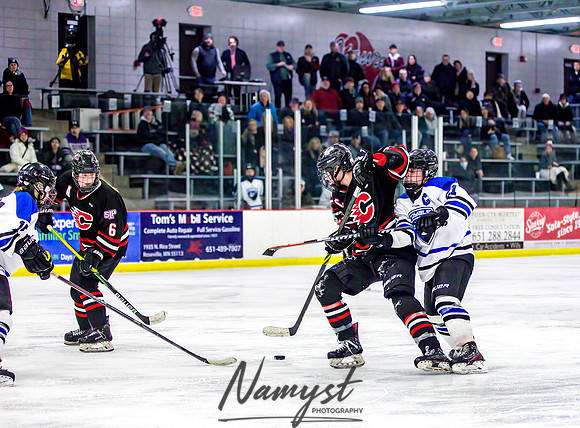 Centennial-Spring Lake Park vs Rogers Girls Varsity Hockey 306