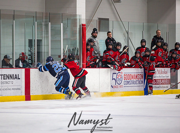 Centennial vs Blaine JV Hockey 040