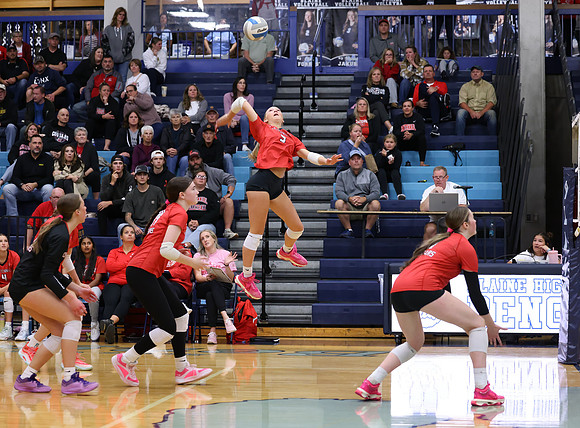 Centennial vs Blaine Girls Varsity Volleyball 47