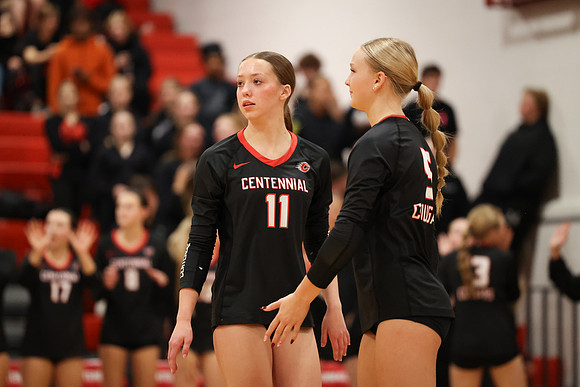 Centennial vs Coon Rapids Girls Varsity Volleyball 57