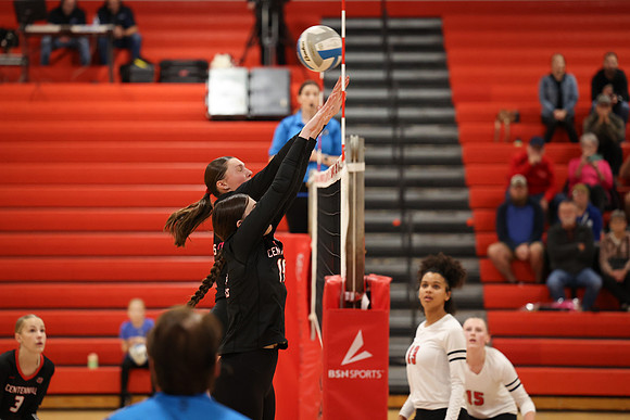 Centennial vs Coon Rapids Girls Varsity Volleyball 145