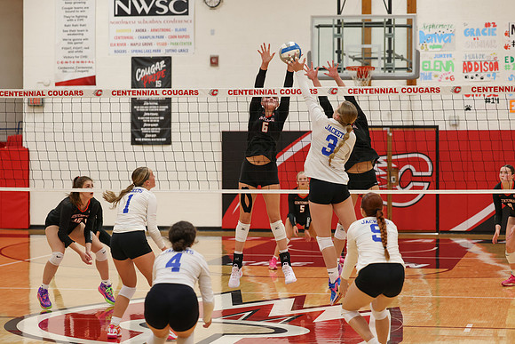 Centennial vs Cambridge-Isanti Girls Varsity Volleyball 89
