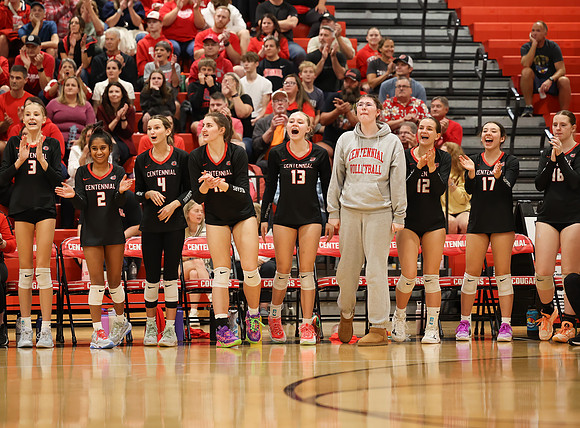 Centennial vs Blaine Girls Varsity Volleyball 87