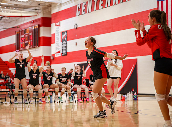 1317 Centennial vs Hopkins Girls B Volleyball