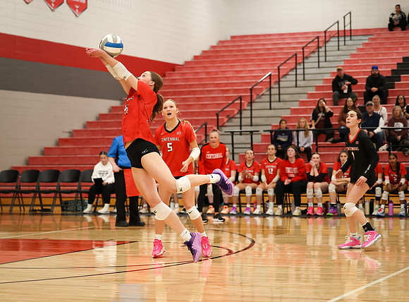 Centennial vs Anoka Girls Varsity Volleyball 304