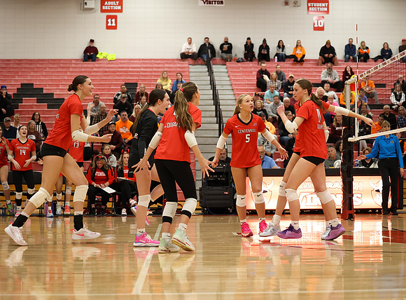 Centennial vs Anoka Girls Varsity Volleyball 70