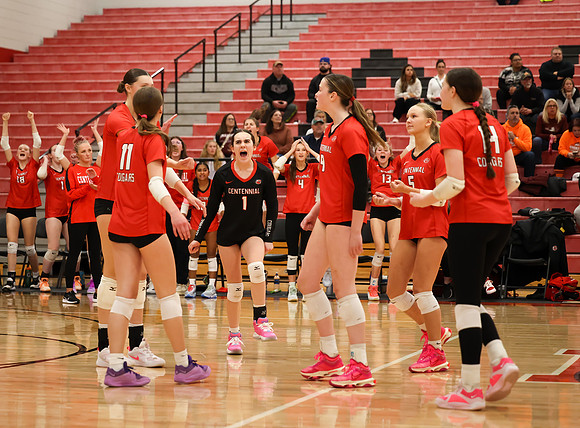 Centennial vs Anoka Girls Varsity Volleyball 354