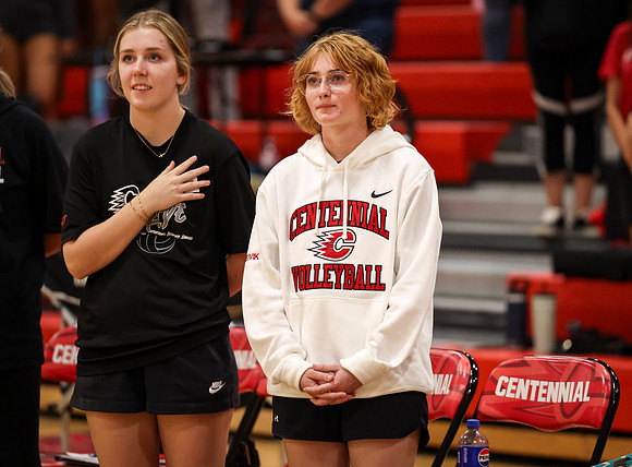 4648 Centennial vs Andover Girls Varsity Volleyball_