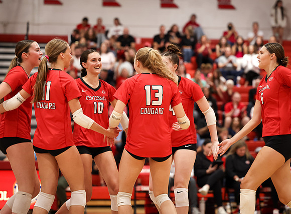 4694 Centennial vs Andover Girls Varsity Volleyball_