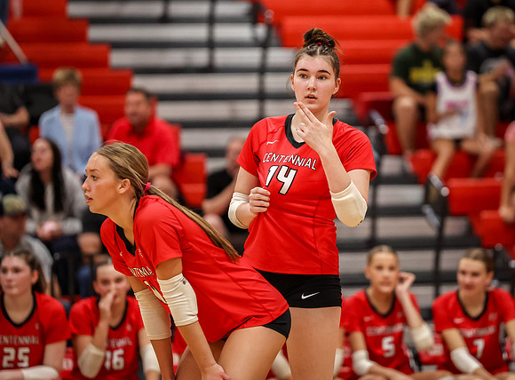 4742 Centennial vs Andover Girls Varsity Volleyball_
