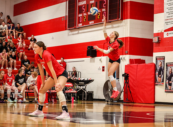 4793 Centennial vs Andover Girls Varsity Volleyball_